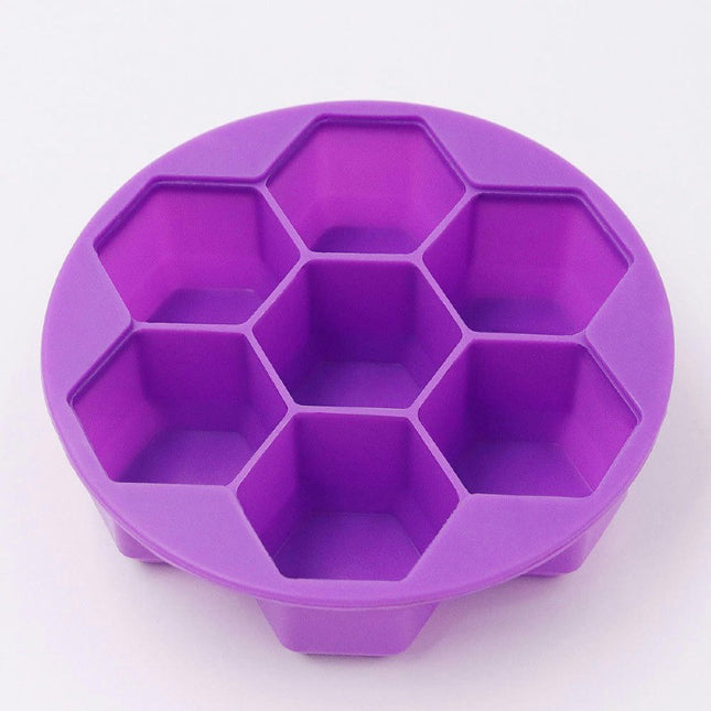 7 Honeycomb Shape Ice Molds Ice Cubes for Whiskey Ice Tray with Lid Ice Trays