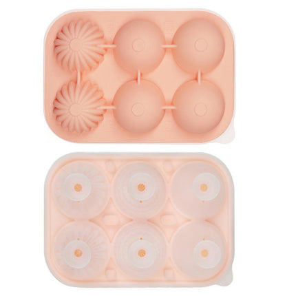 Ice Cube Molds Tray Silicone Whiskey Ice Mold 3-in-1 Spherical Prism Combination