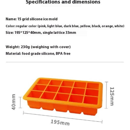 Silicone Trays Ice Cube Silicone Moulds Food Grade Removable Lid