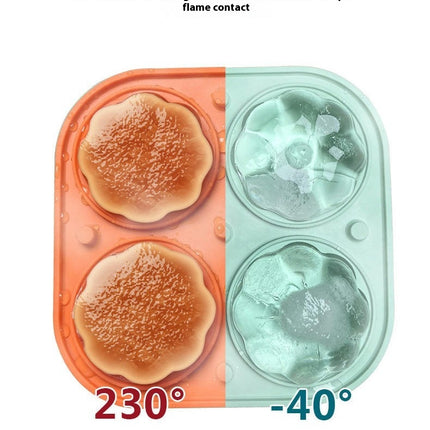 3D Halloween Pumpkin Ice Cube Mold Cute Pumpkin Ice Cube Tray with Funnel