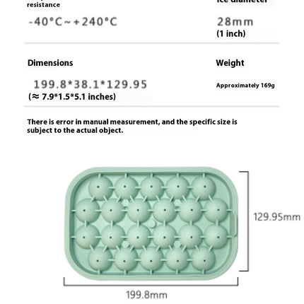 Ice Cube Trays for Freezer Create 22 Small Ice Ball at Once - Fill Portable Ice Bin