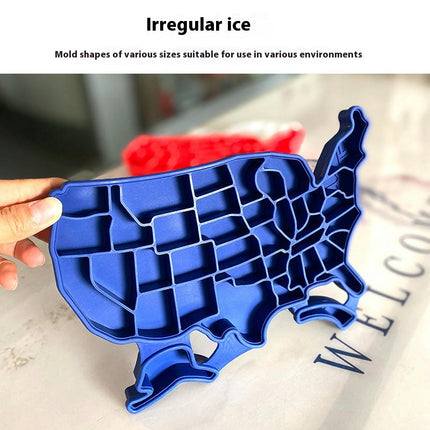 United States Map Ice Tray - Ice Cube Tray Shapes Flexible Silicone Mold