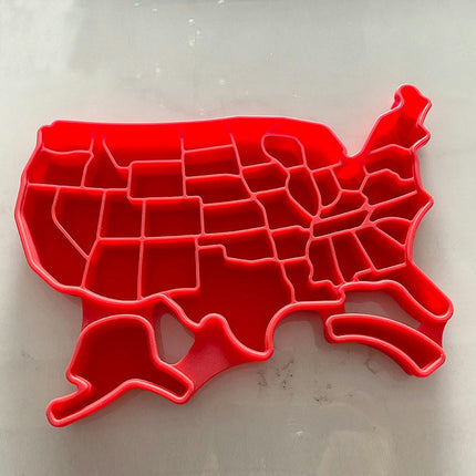 United States Map Ice Tray - Ice Cube Tray Shapes Flexible Silicone Mold