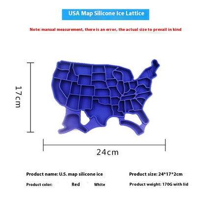 United States Map Ice Tray - Ice Cube Tray Shapes Flexible Silicone Mold