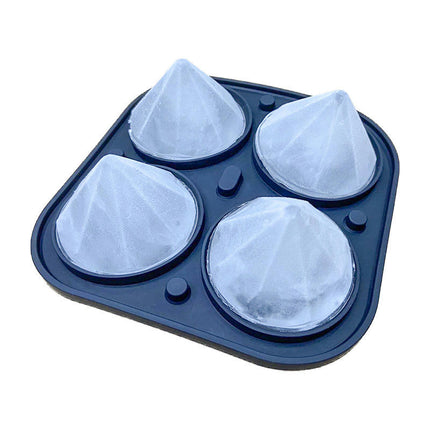 Diamond Ice Cube Molds Flexible Square Ice Cube Trays 3D Diamond ice Cube Maker