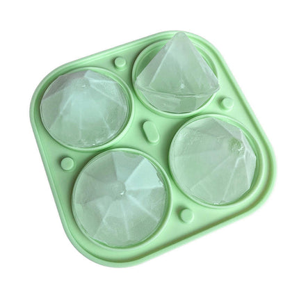 Diamond Ice Cube Molds Flexible Square Ice Cube Trays 3D Diamond ice Cube Maker