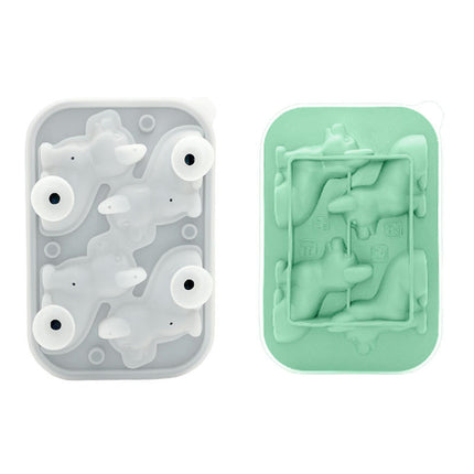 Corgi Dog 3D Silicone Ice Cube Tray - Fun Shapes Ice Cube Molds with Lid