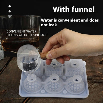 Ice Mold Duo - Ice Cube & Ice Ball Silicone Tray for Whiskey Cocktails and Scotch