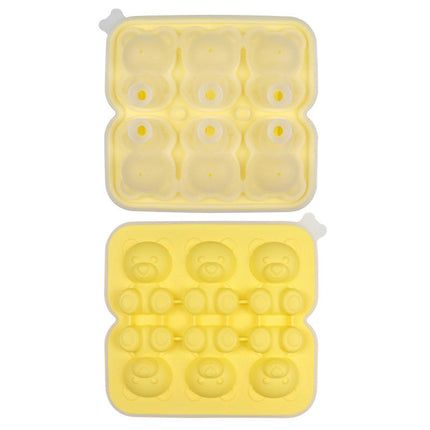 Silicone Ice Cube Tray 3D Bear Shape Ice Cube Trays for Freezer