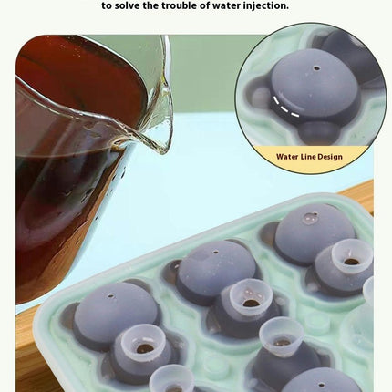 Silicone Ice Cube Tray 3D Bear Shape Ice Cube Trays for Freezer