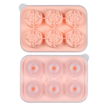 Ice Cube Trays Silicone Rose Flowers Ice Cube Molds - for Cocktails Whiskey Juice