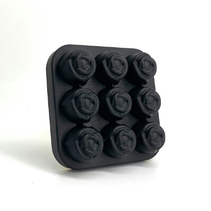 Ice Cube Tray with Lid 3D Rose Ice Cube Mold Silicone Ice Cube Trays for Freezer