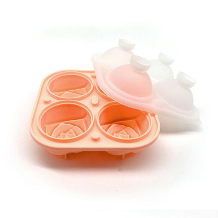 Ice Cube Tray 3D Heart Rose Ice Ball Silicone Ice Cube Mold for Chilling Drinks