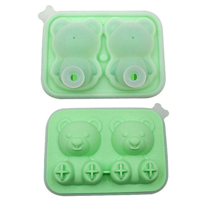 Ice Cube Tray Silicone 3D Ice Cube Mold Giant Reusable Large Ice Molds