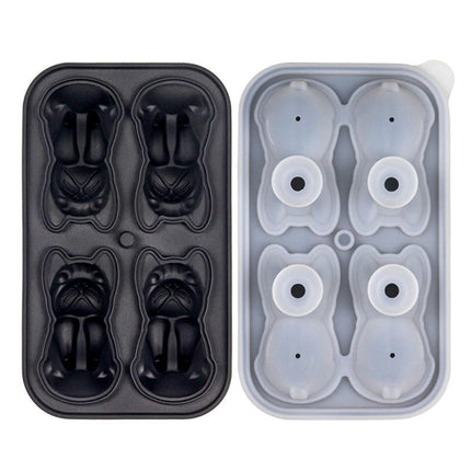 Silicone Ice Cube Tray with Lid Fun Shapes Animal Ice Cube Mold