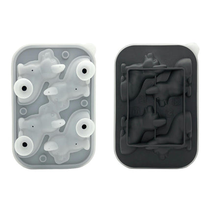 Silicone Ice Cube Tray with Lid Fun Shapes Animal Ice Cube Mold