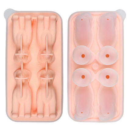 Silicone Ice Cube Tray with Lid Fun Shapes Animal Ice Cube Mold