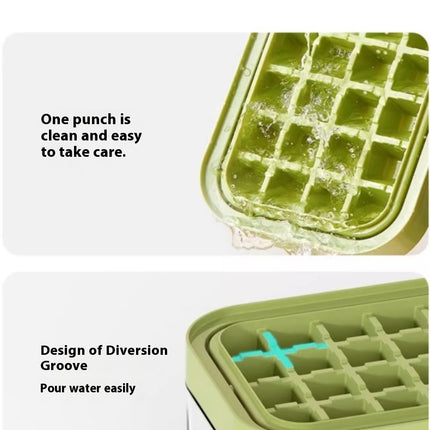 Ice Cube Tray with Lid and Bin Ice Cubes Big Capacity - for Freezer