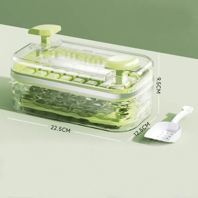 Ice Cube Tray with Lid and Bin Easy-Release Ice Cube Trays for Freezer