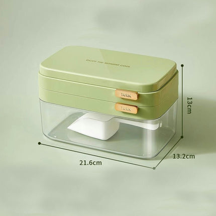 Ice Cube Tray with Lid and Bin Ice Cube Molds - for Freezer Easy Release