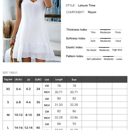 Soft V-Neck Cami Dress - Women's Casual Backless Spaghetti Straps Summer Dress for Everyday Wear