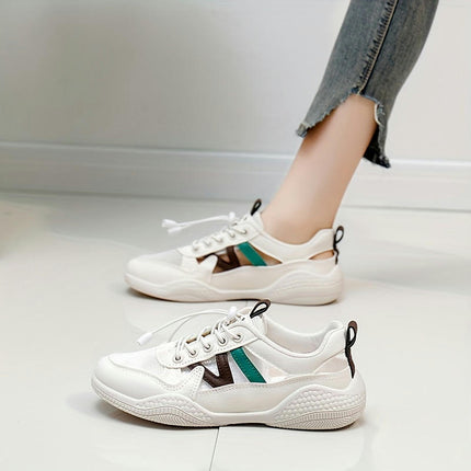 Women's Cut-out Sneakers,Breathable Low Top Summer Shoes Casual Outdoor Soft Sole Shoes