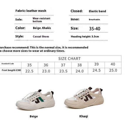 Women's Cut-out Sneakers,Breathable Low Top Summer Shoes Casual Outdoor Soft Sole Shoes