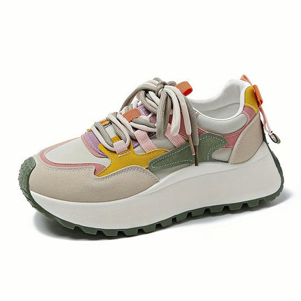 All-Season Wear, Women's Camo Sneakers - Lightweight, Comfortable Low-Top Lace-Up Shoes