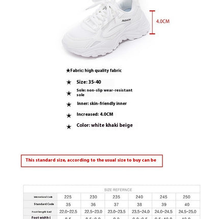 Breathable Mesh Women's Platform Sneakers, Comfortable Low Top Casual Lace Up Outdoor Running Shoes