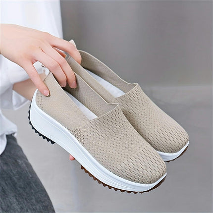 Women's Casual Slip-On Sneakers-Lightweight, Breathable Perfect for Travel, Walking & Work