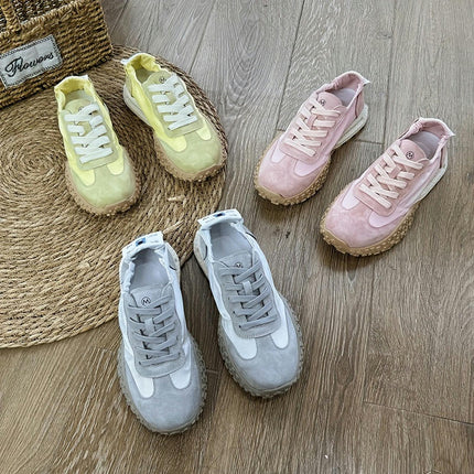 Women's Sneakers Elegant Low Top Sneakers Breathable Casual Shoes