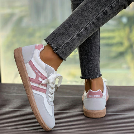 Women's Slip-On Sneakers,PU Loafers with Anti-Slip Soles, Breathable Low-Top Work Shoes for Office