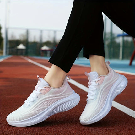 Breathable Woven Mesh Sports Shoes, Versatile Casual Shoes For Couples, Shock-absorbing Running