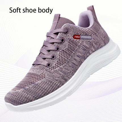 Women's Mesh Sneakers: Lightweight, Breathable, All-Season Comfort with Soft Sole & Lace-Up Fit