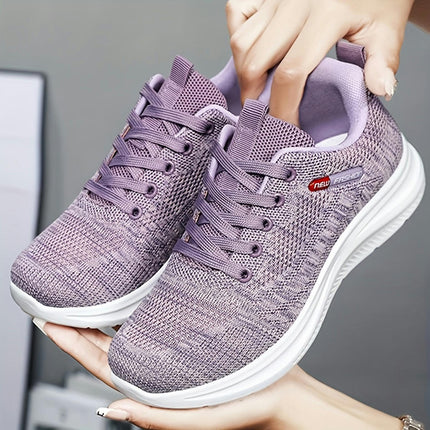 Women's Mesh Sneakers: Lightweight, Breathable, All-Season Comfort with Soft Sole & Lace-Up Fit