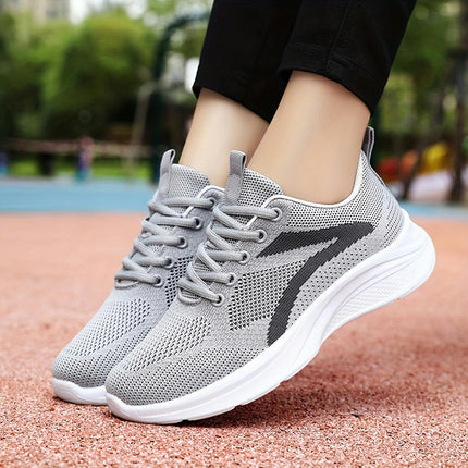 Women's Colorblock Casual Sneakers, Lace Up Platform Soft Sole Walking Shoes Breathable Shoes