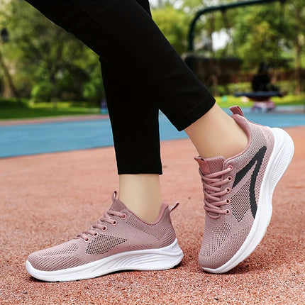 Women's Colorblock Casual Sneakers, Lace Up Platform Soft Sole Walking Shoes Breathable Shoes