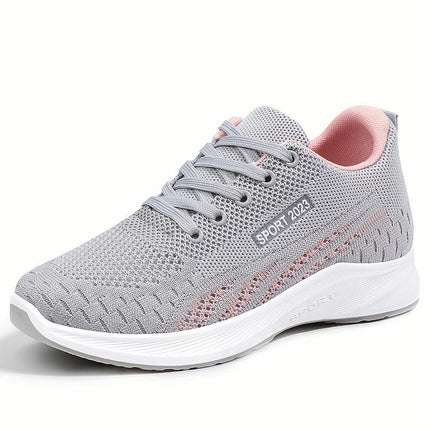 Women's Sneakers Comfortable Mesh Fabric Running Shoes Casual Sports Round Toe All-Season Shoes