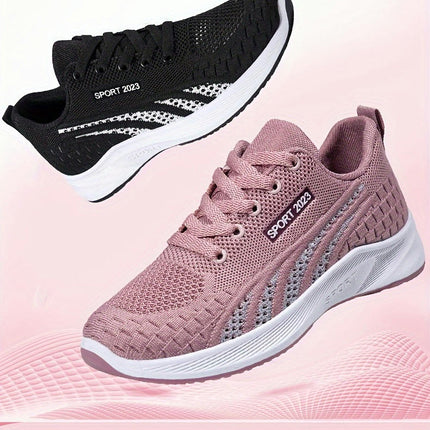 Women's Sneakers Comfortable Mesh Fabric Running Shoes Casual Sports Round Toe All-Season Shoes