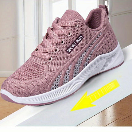 Women's Sneakers Comfortable Mesh Fabric Running Shoes Casual Sports Round Toe All-Season Shoes