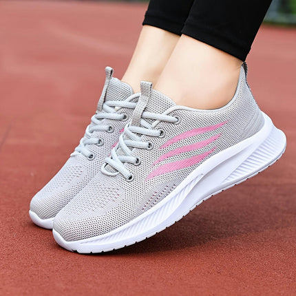 Women's Breathable Running Shoes, Four-Season Outdoor Walking Shoes With Mesh Upper