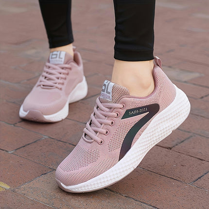 Women's Outdoor Comfortable Breathable Running Shoes, Casual Sneakers Lightweight Sports Shoes