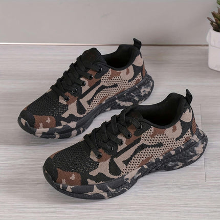 Womens Camo Training Sneakers-Comfortable, Breathable, Super Lightweight Design for Casual Running