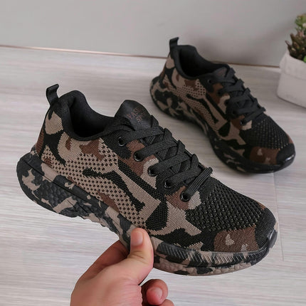 Womens Camo Training Sneakers-Comfortable, Breathable, Super Lightweight Design for Casual Running