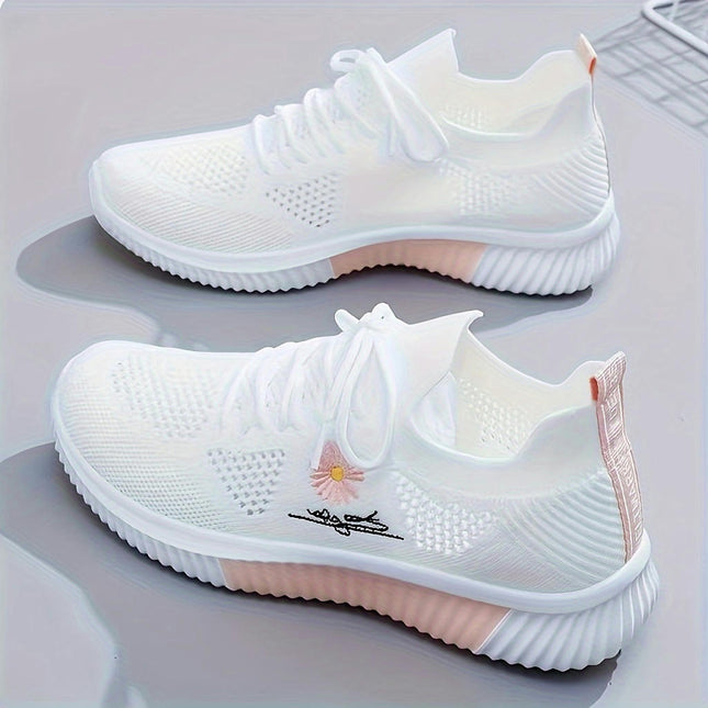 Lightweight Women's Low Top Sneakers-Breathable Sports Shoes for Running, Gym, and Casual Wear