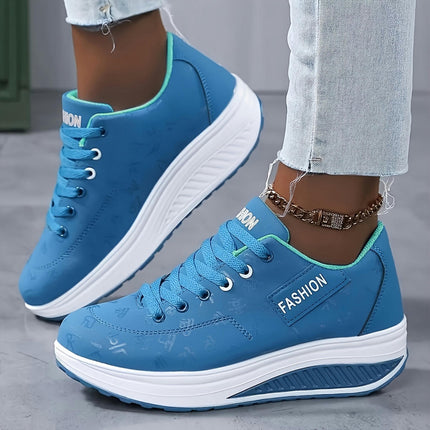 Women's Light Running Sneakers Casual Lace-up Platform Shoes