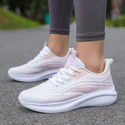 Women's Low-Top Sneakers - Breathable, Lightweight, Cushioned, Shock-Absorbing, Slip-Resistant