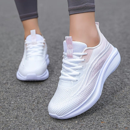 Women's Low-Top Sneakers - Breathable, Lightweight, Cushioned, Shock-Absorbing, Slip-Resistant