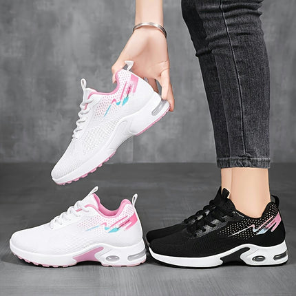 Women's Breathable Knit Sneakers - Comfortable, Lightweight Running Shoes for All Seasons