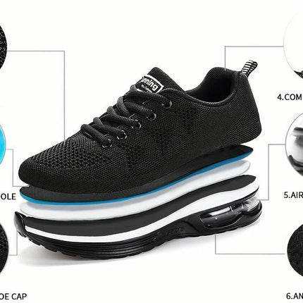 Air Cushion Women's Fitness Shoes-Sneakers for Running, Gym, Tennis, and Casual Wear